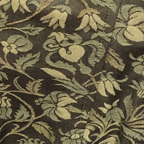 Ralph Lauren black label bustier in olive pattern silk - Picture 2 of 8